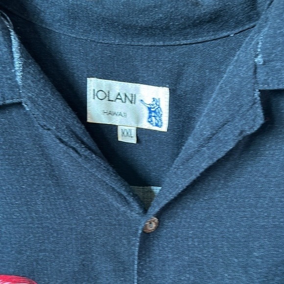 Vintage Iolani Hawaiian Men's Hawaiian Shirt Size XXL with Hibiscus Flowers - Picture 3 of 6